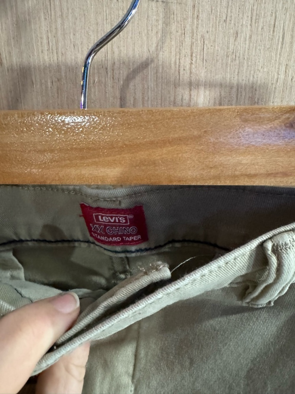 Levi's Khaki XX Chino Standard Taper Pants Size 38 - Picture 2 of 5